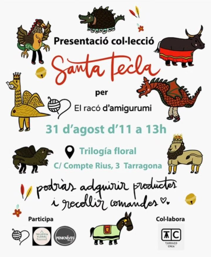 Presentació coleccio Santa Tecla el raco damigurumi de irina Badia a Trilogia Floral